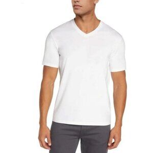 NEW Banana Republic Men's L 3-Pack Essential V-Neck T-Shirts Large Cotton White